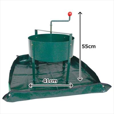 回転式 古土分別器「りさいくる」 ベースマット付