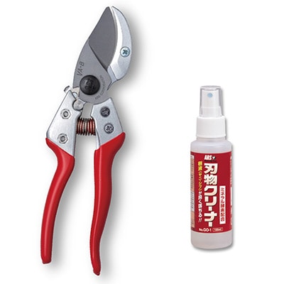 アンビル式剪定鋏 VA-8Z 刃物クリーナー GO-1 セット