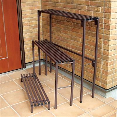 鉢物飾り棚 スリム3兄弟