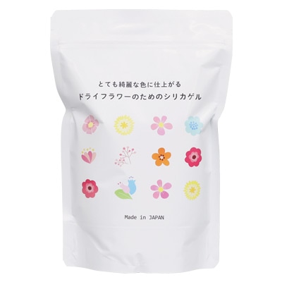 とても綺麗な色に仕上がるドライフラワーのためのシリカゲル