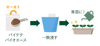 バイテクバイオエース、育苗に！