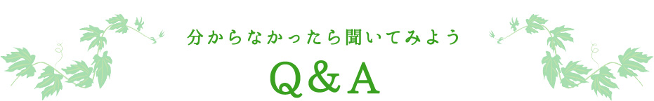 分からなかったら聞いてみようQ&A