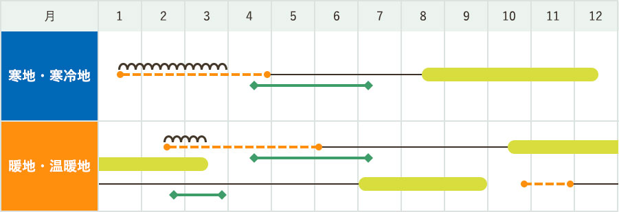 「夏扇4号」の作型図