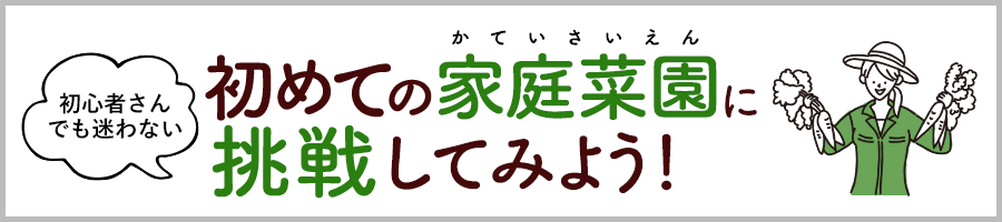 初心者さんでも迷わない 初めての家庭菜園に挑戦してみよう！
