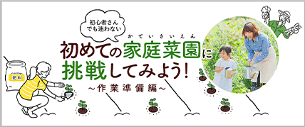 初めての家庭菜園に挑戦してみよう！～作業準備編～