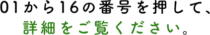 1から16の番号を押して、詳細をご覧ください。
