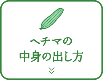 ヘチマの中身の出し方