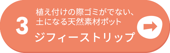 植え付けの際ゴミが出ない、土になる天然素材ポット　ジフィーストリップ