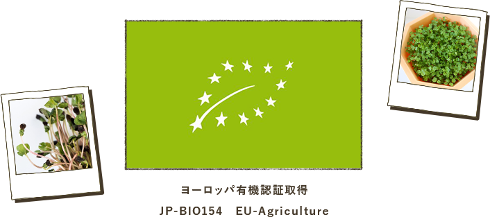 ヨーロッパ有機認証取得 JP-BIO154 EU-Agriculture