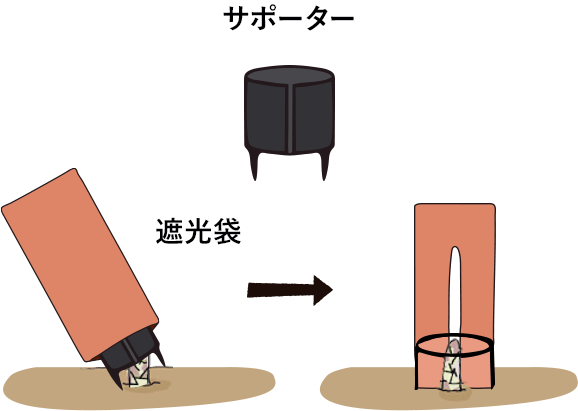 アスパラキャップを組み立てる