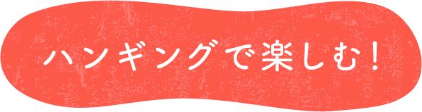 ハンギングで楽しむ！